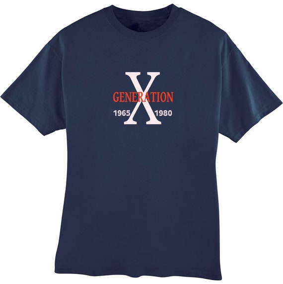 Generation X 1965-1980 T-shirt - Etsy