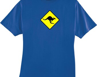 Kangaroo Crossing Sign T-Shirt