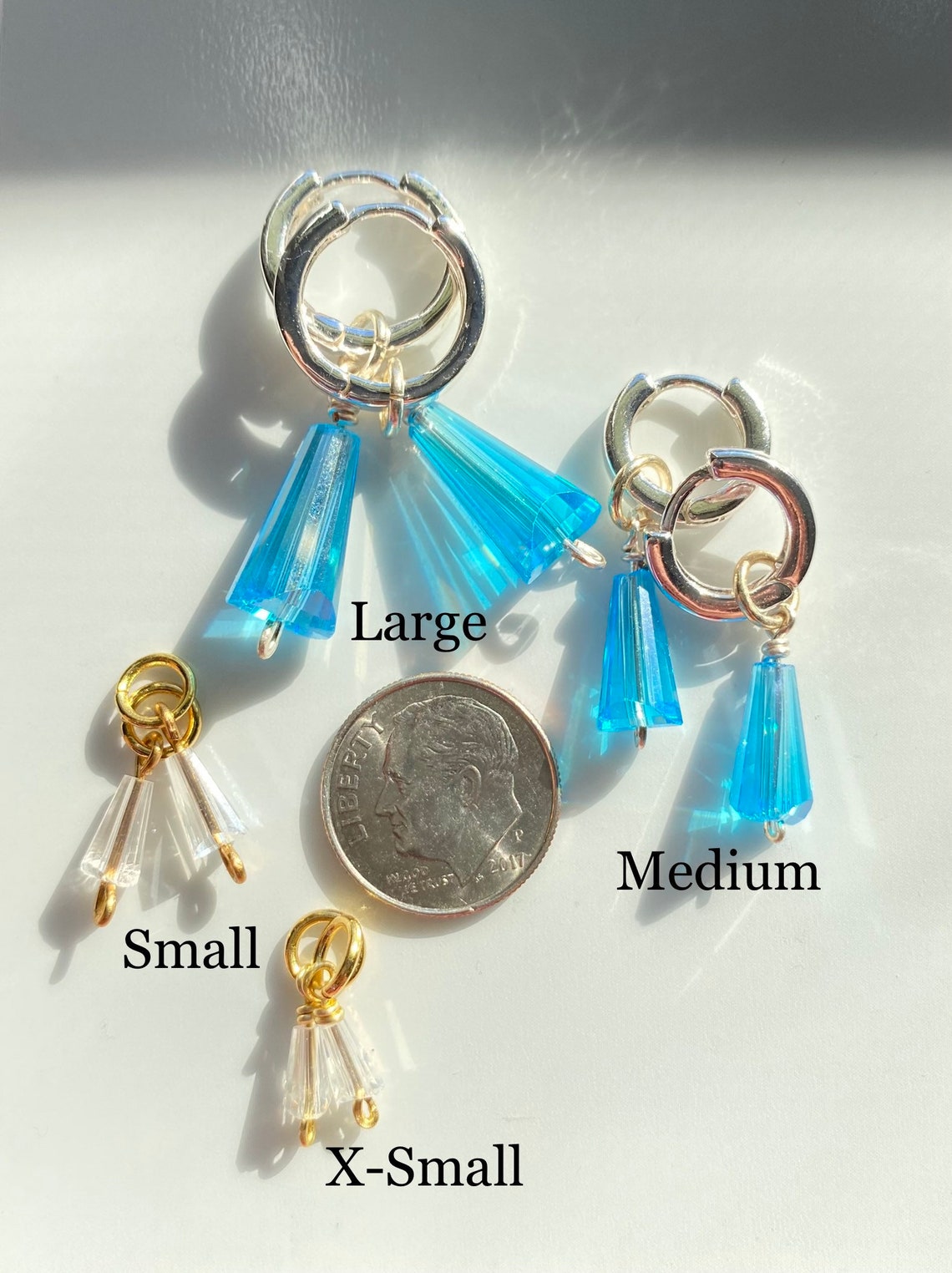 Glass Cone Earrings Layered Earrings for Earring Etsy