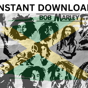 12 Bob Marley Bilder | SVG | JPG | PNG | Geschnittene Dateien | Rasta | Jamaika | Bob Marley | Irie