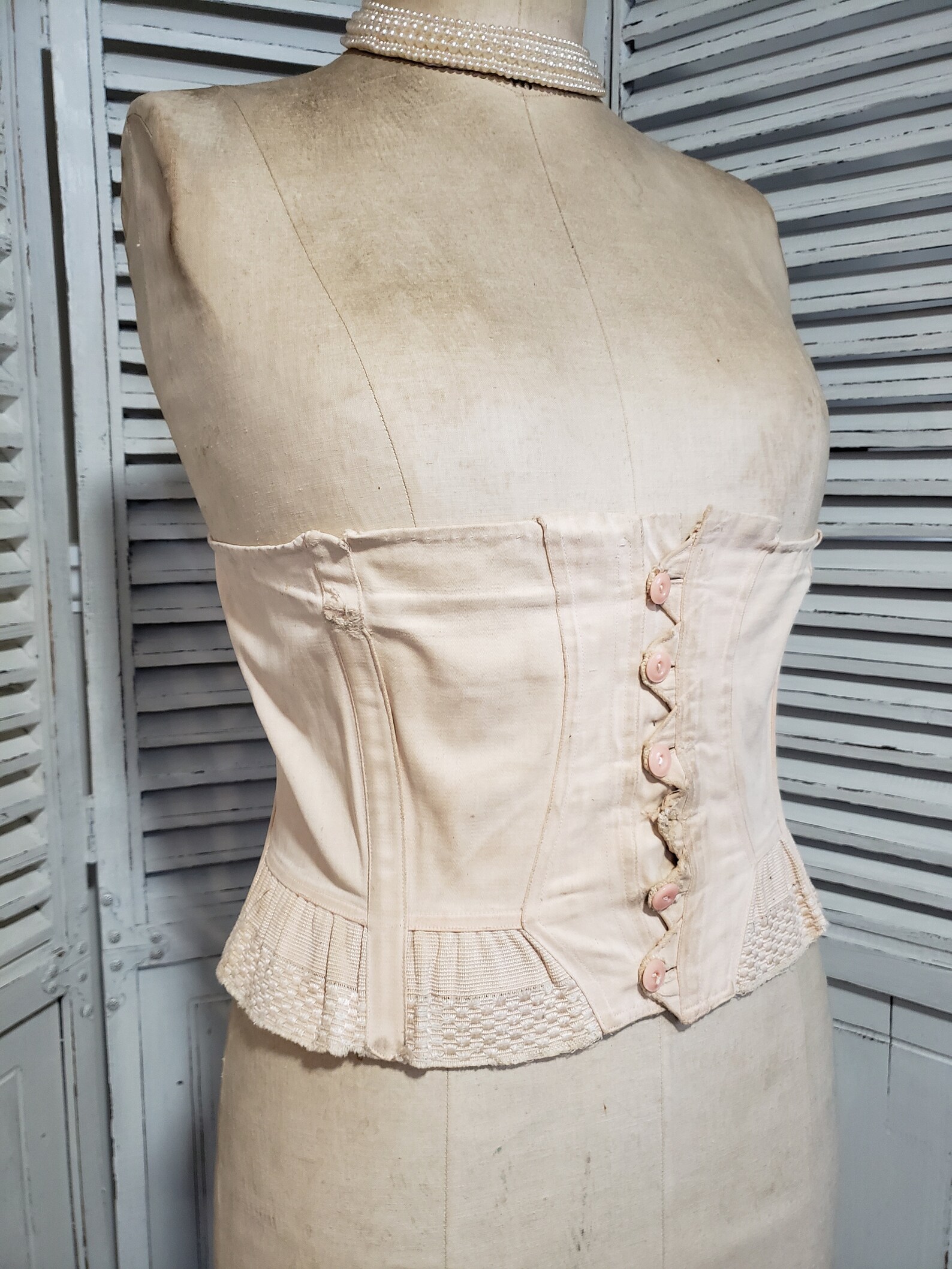 Antique French Half Corset Girls Corset Original Box Etsy