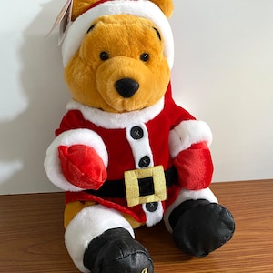 RARE! Vintage Christmas 16” Disney Winnie The Pooh Disney Santa 2000 NEW!