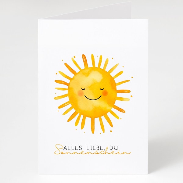 Grußkarte Alles Liebe „ SONNENSCHEIN “ A6