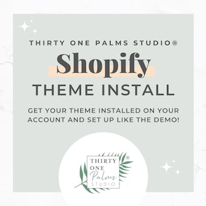 Module complémentaire d'installation pour les thèmes de site Web Shopify