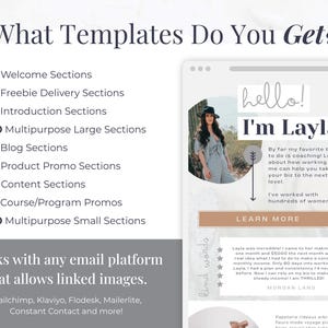 Email Template Bundle for Canva - Template for Email, Mailchimp, Flodesk, MailerLite, Email Design, Newsletter, Email Marketing, Desert Blue image 8