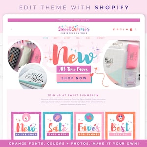 Colorful Rainbow Theme for Shopify - eCommerce Website Template, Sweet Summer