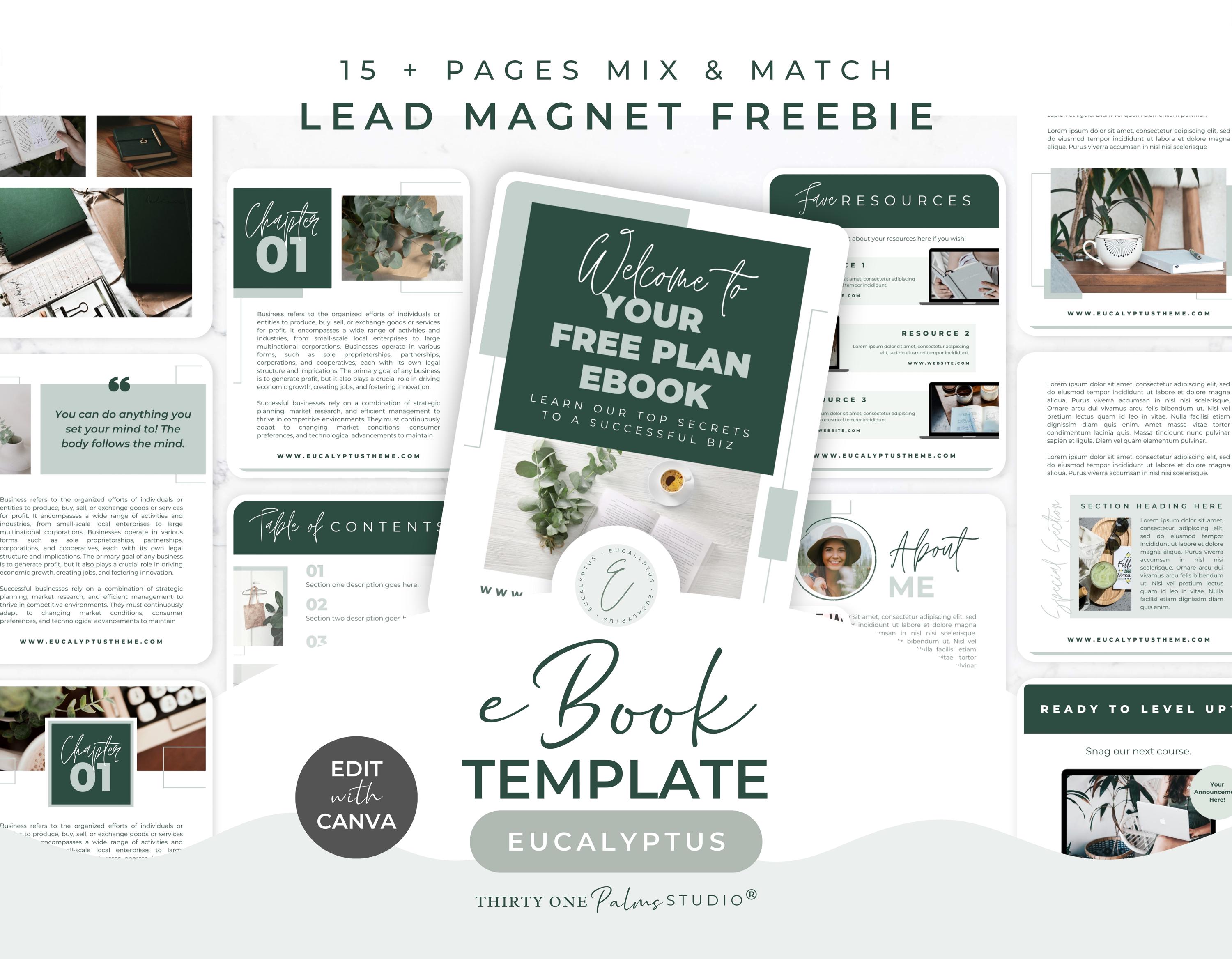 Ebook Template - Lead Magnet Template, Canva Template, Freebie Template ...