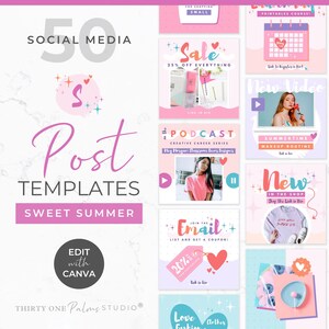 Instagram Post Templates Canva Templates, Colorful Rainbow Posts ...