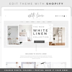 Airy Minimalist Theme for Shopify - Modern eCommerce Template, White Linen
