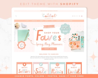 Pastel Orange Theme for Shopify - Colorful eCommerce Website Template, Candied