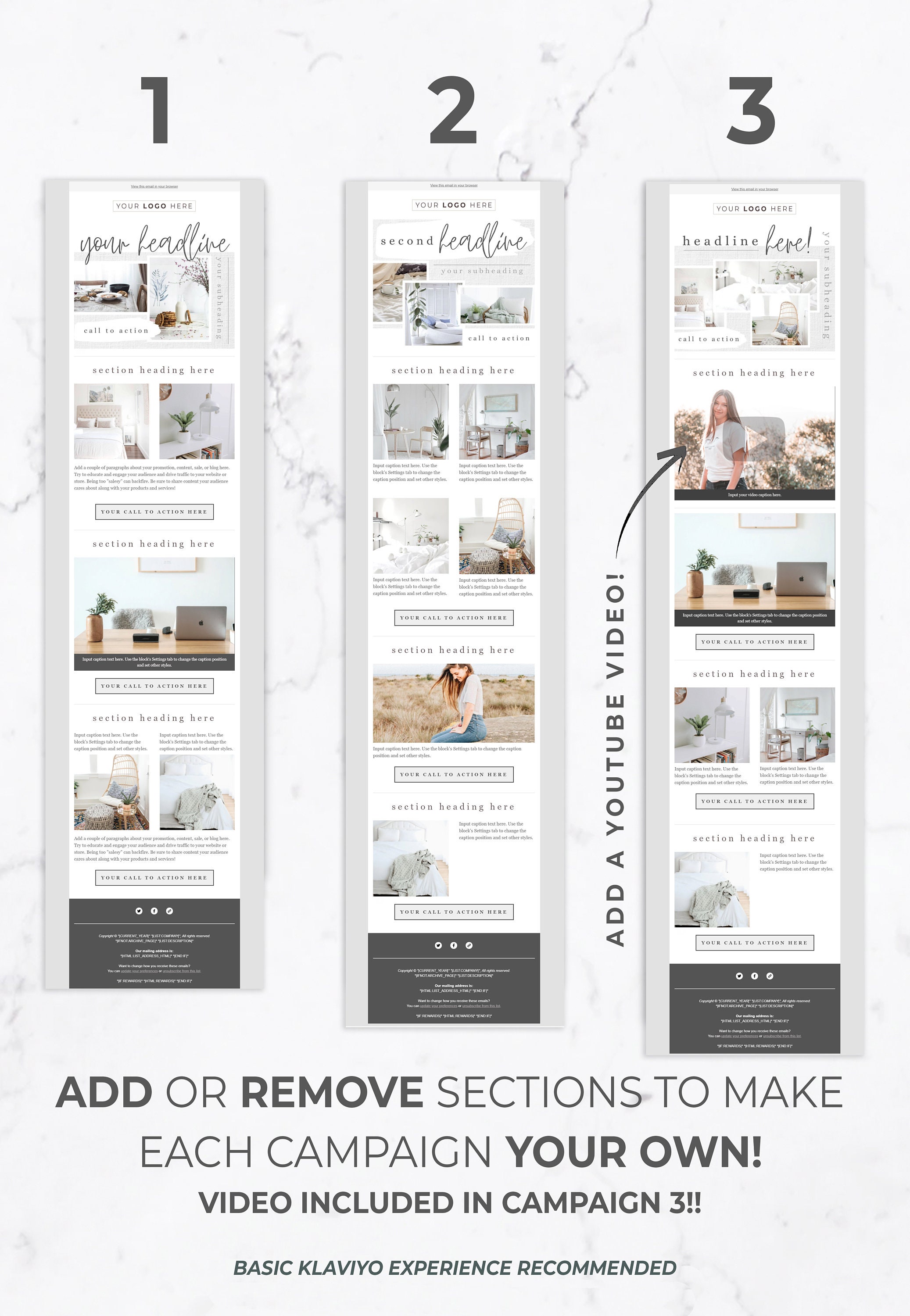 Klaviyo Newsletter Templates Klaviyo Newsletter Templates