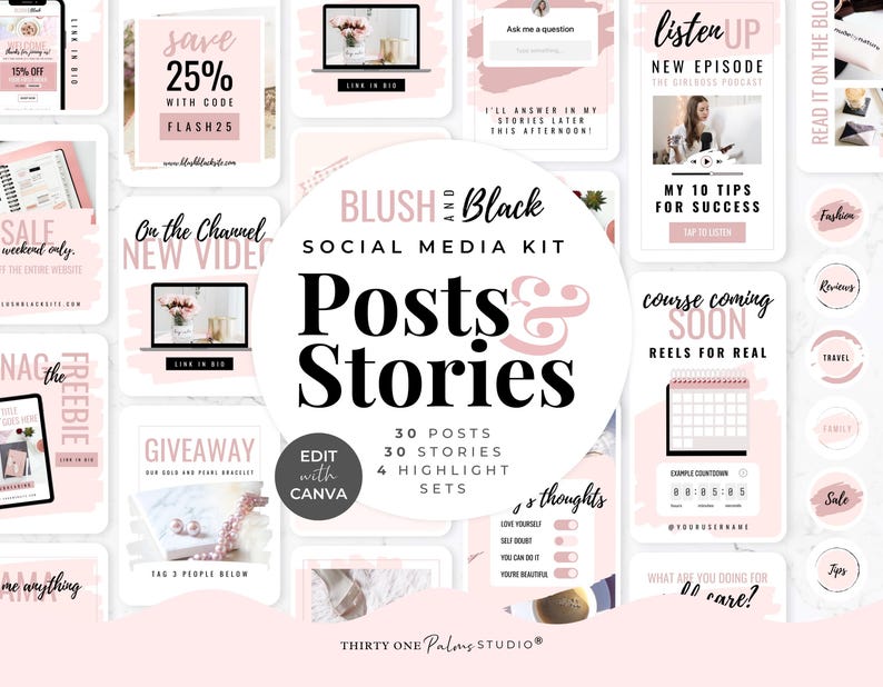 Instagram Template Bundle - Canva Instagram Templates, Instagram Posts ...
