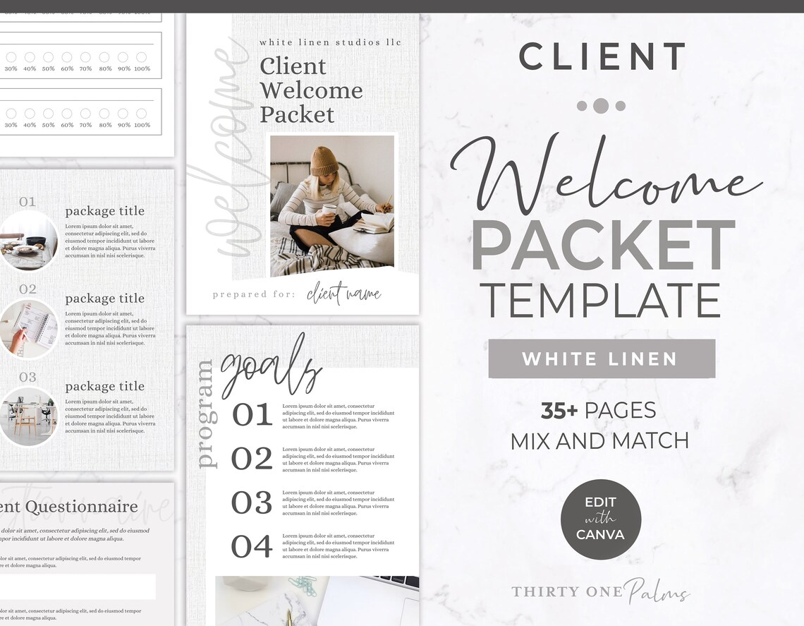 Client Welcome Packet Template Client Onboarding Template Etsy