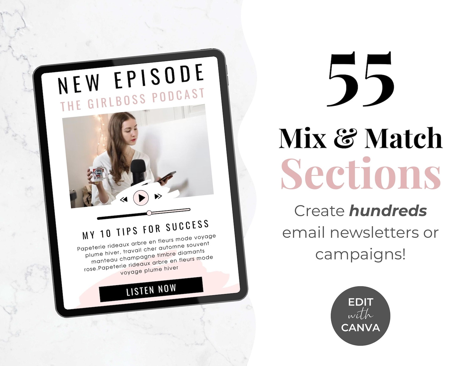ultimo - bundle of 32 email templates –... Email Template Bundle for Canva - Template Email, Mailchimp, Flodesk ...