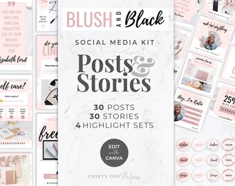 Instagram Template Bundle Canva Instagram Templates - Etsy