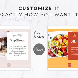 Carousel Post Template for Instagram Canva Template, Social Media Template for Canva, Slideshow, Slider, Swipe, Step by Step, Rose, Pink image 5