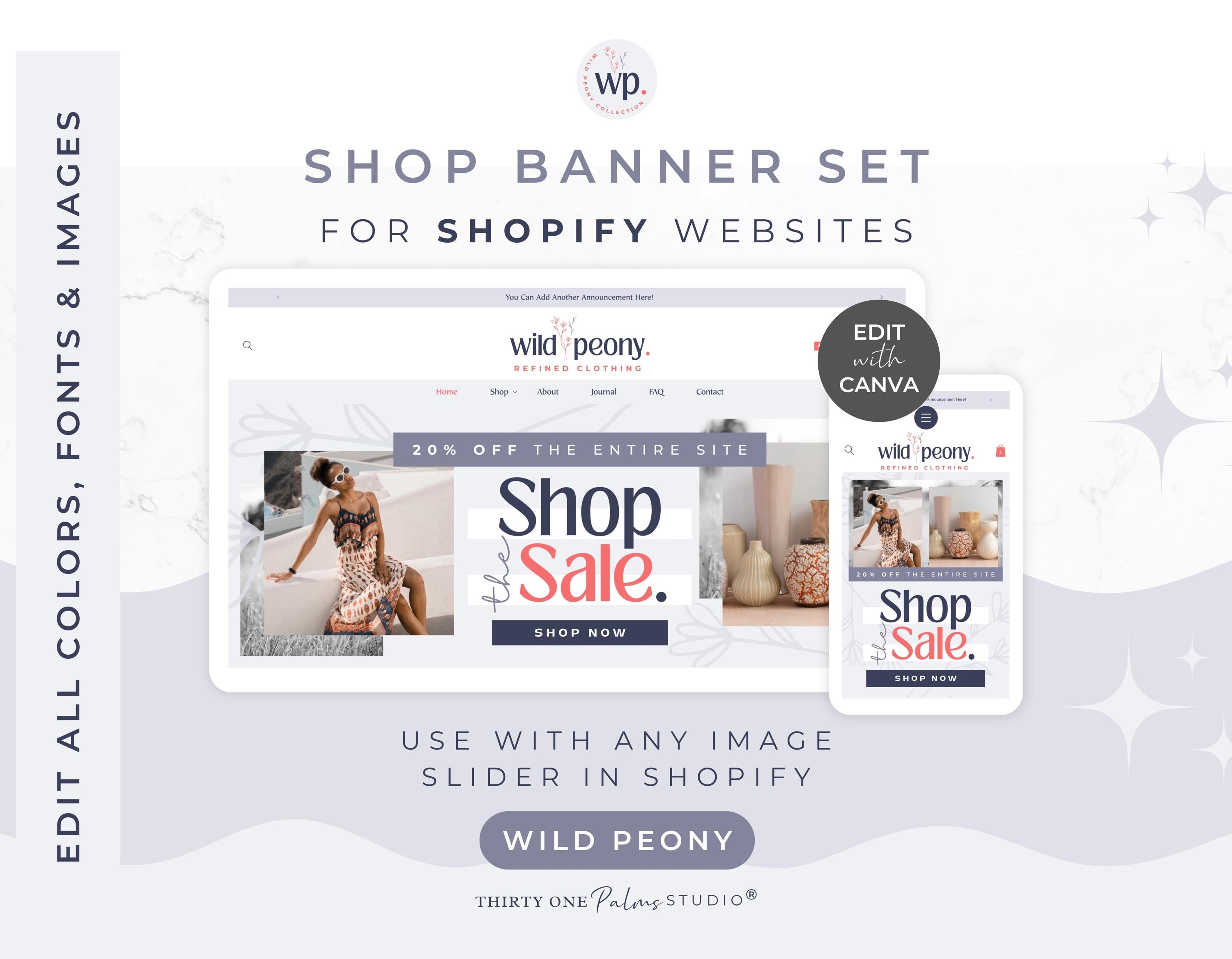 Shopify Banner Templates - Shop Banner Templates for Canva ...