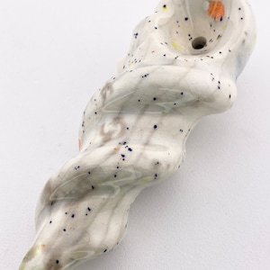 Ceramic Pipe - #CW01-39 Unique Multi Layered Color