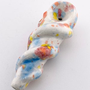 Ceramic Pipe - #CW01-31 Kaleidoscope (Pattern May Vary)