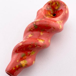 Ceramic Pipe - #CW01-34 Firecracker (Pattern May Vary)