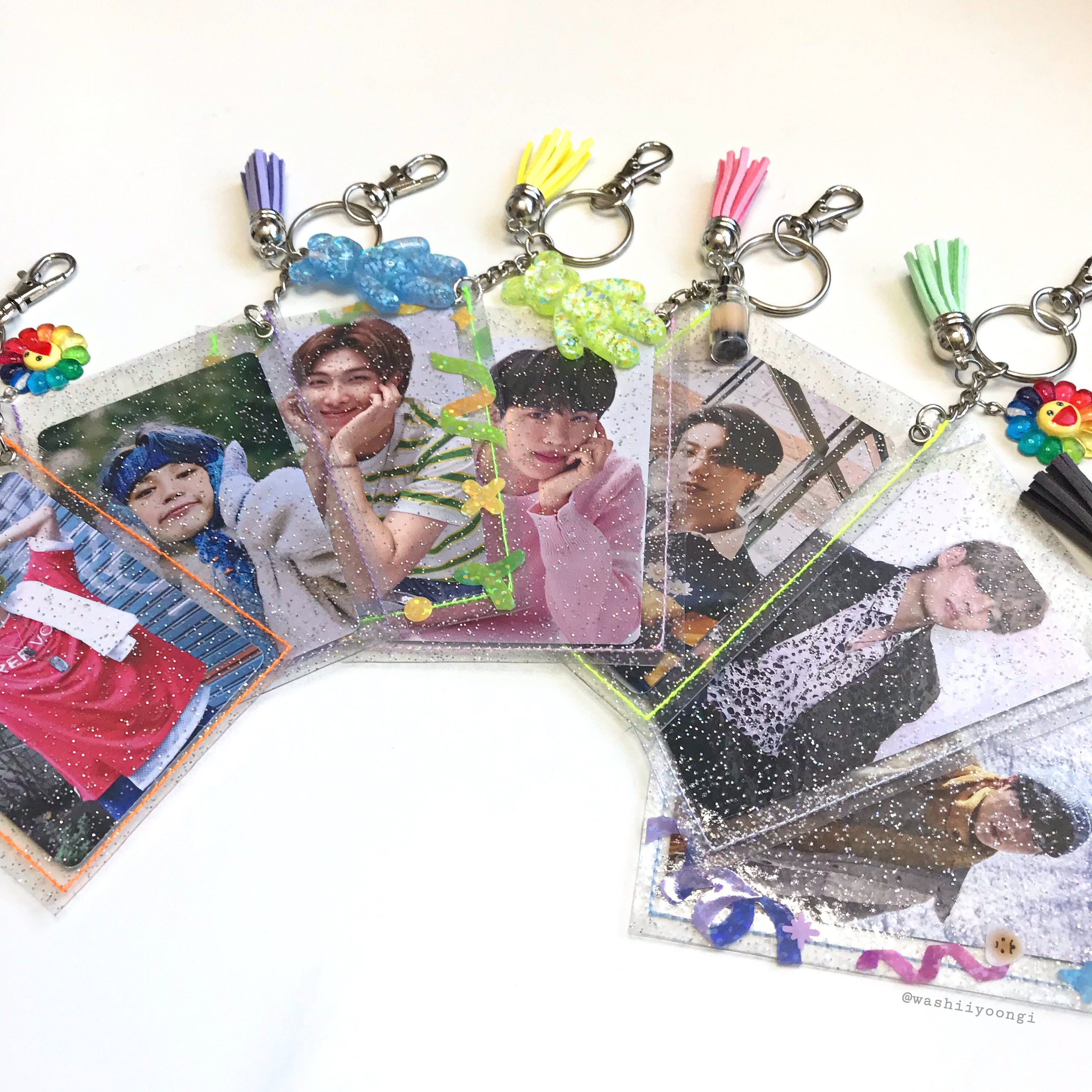 BTS Bangtan Kpop Photocard Holder Keychain/keyring Etsy