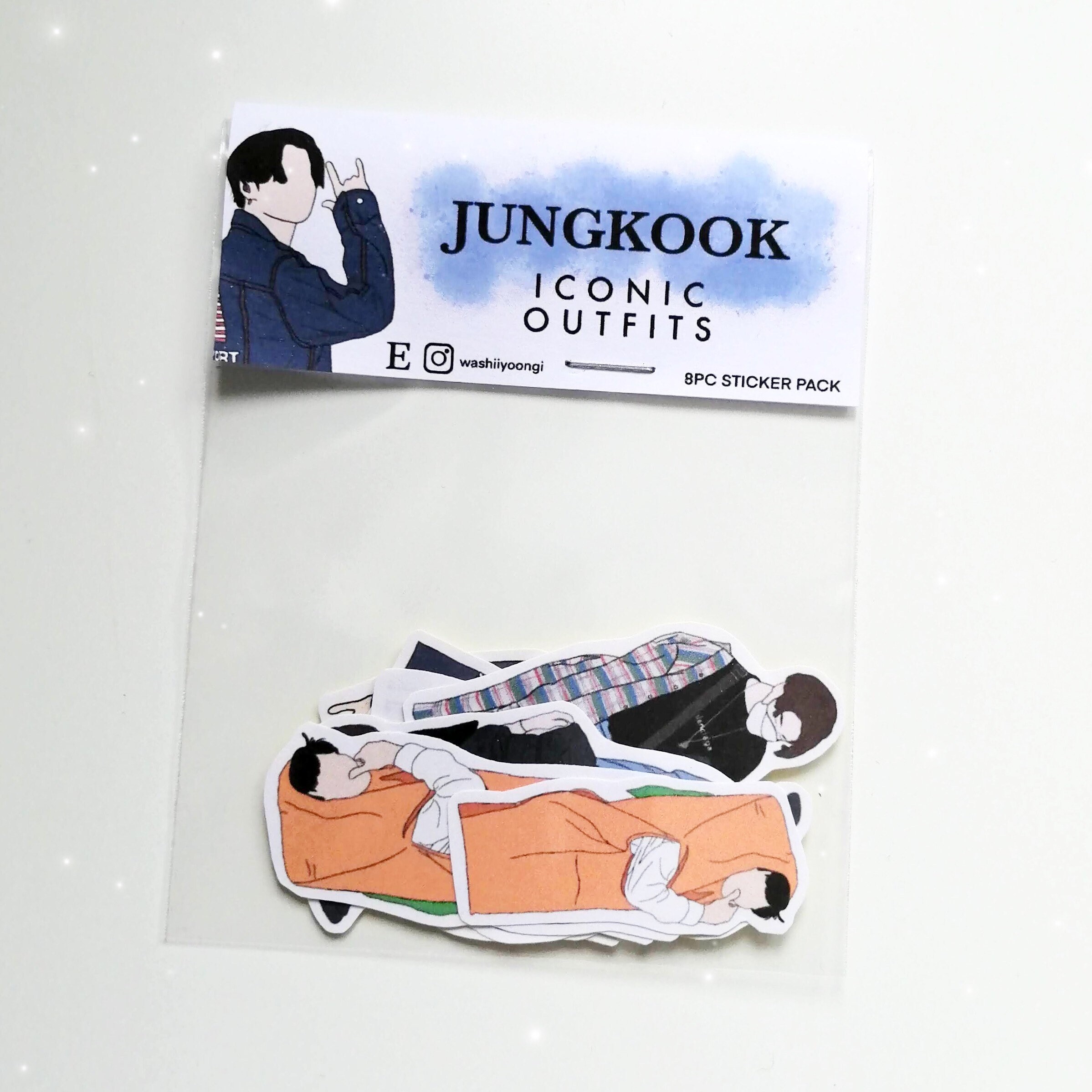 BTS Jungkook Kpop Stickers / Sticker Pack Etsy