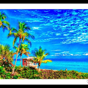 Beach Lifeguard Hut V Wall Art Beach Landscape, Oceanfront Lifeguard Station Art, Seaside Artwork, Coastal Memories Print, Seaside Fine Art