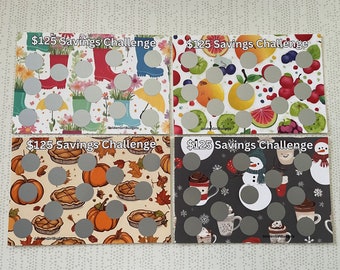 Mini Savings Challenge Scratch Off - Seasons