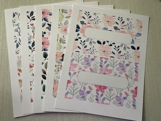 Digital Printable A5 Mini Dashboards - Floral - Etsy