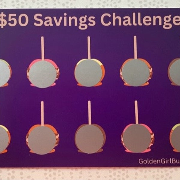 Scratch off Money Stuffing Challenge Etsy