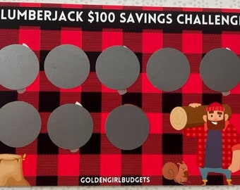 Mini Savings Challenge Scratch Off - Lumberjack