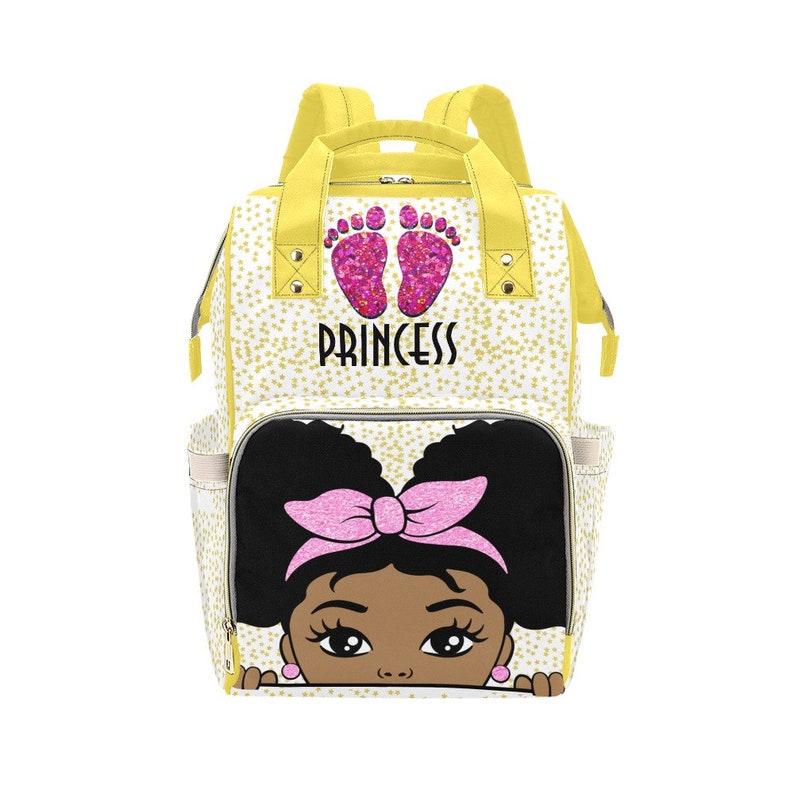 African American Baby Girl Personalized Diaper Bookpack