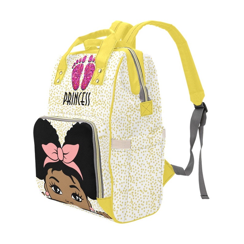 African American Baby Girl Personalized Diaper Bookpack