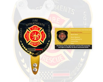 Présentoir pour badge de pompier par iSupportLE