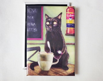 Coffee Cat Magnet