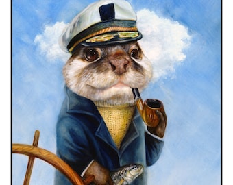 Captain Otter Art Print