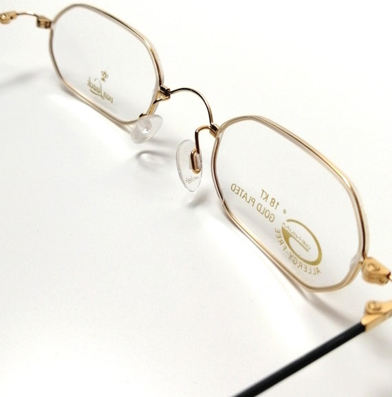 Vintage 18kt  gold plated Vanlaack eyeglass frame… - image 8