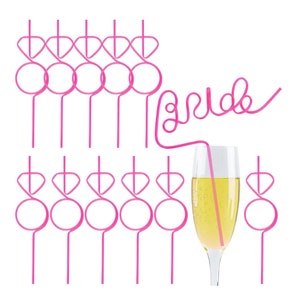 Bachelorette Straws | Bachelorette Party Decorations | Nashville Bachelorette Party Favors | Bride To Be | Funny Bridesmaids Gifts