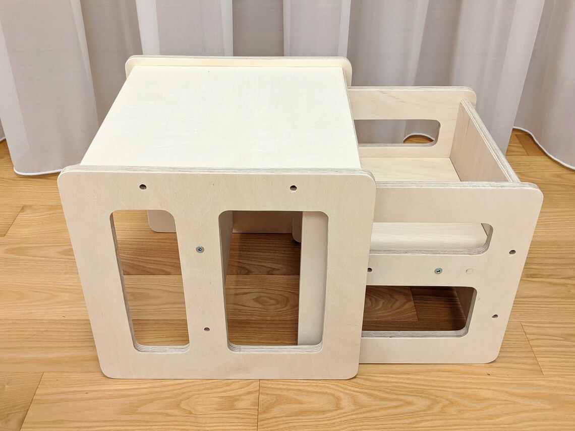 Montessori table and chair for kids Set of 2 Toddler table Etsy