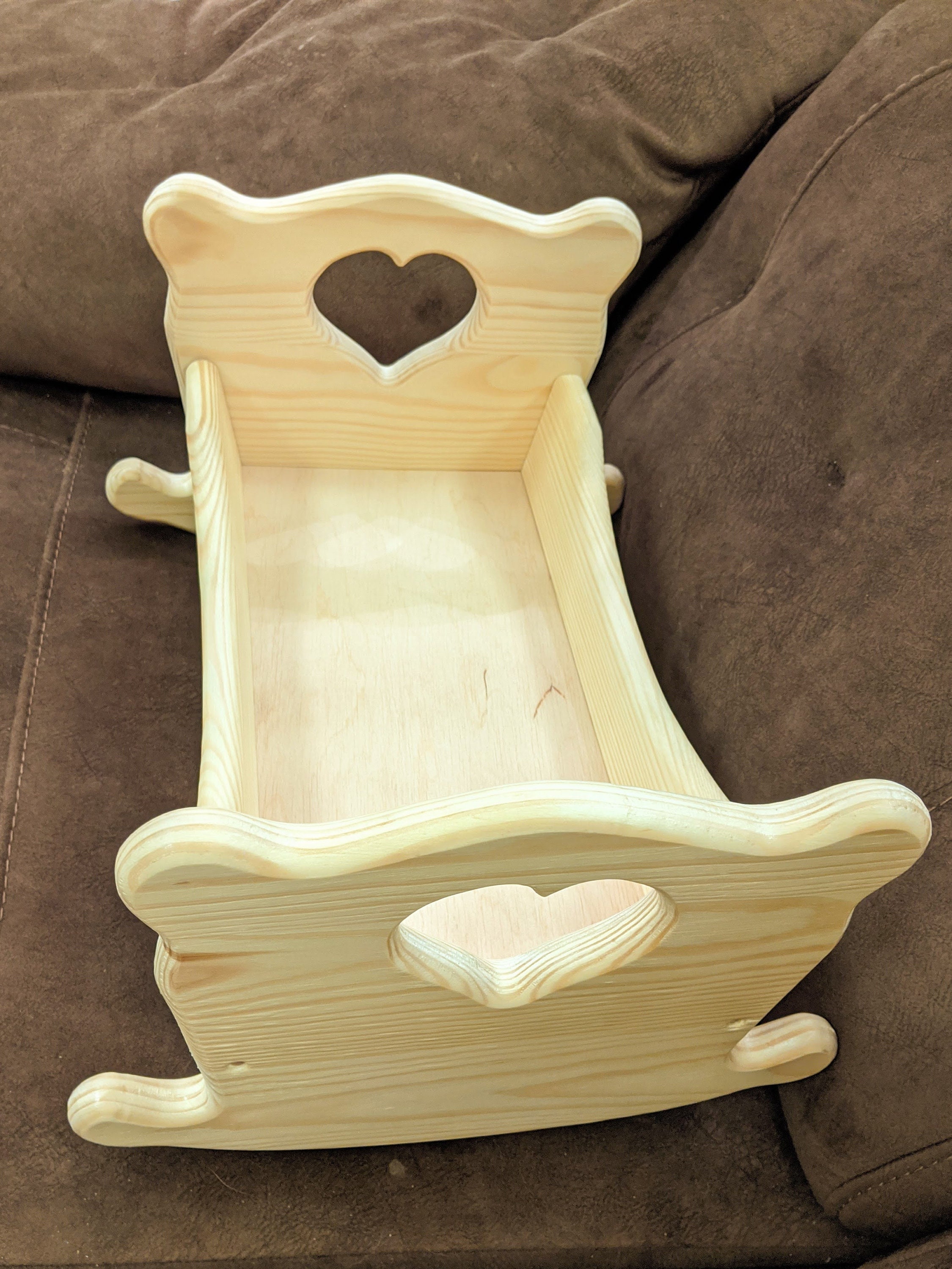 Large rocking cradle for dolls gift for baby girl wooden Etsy