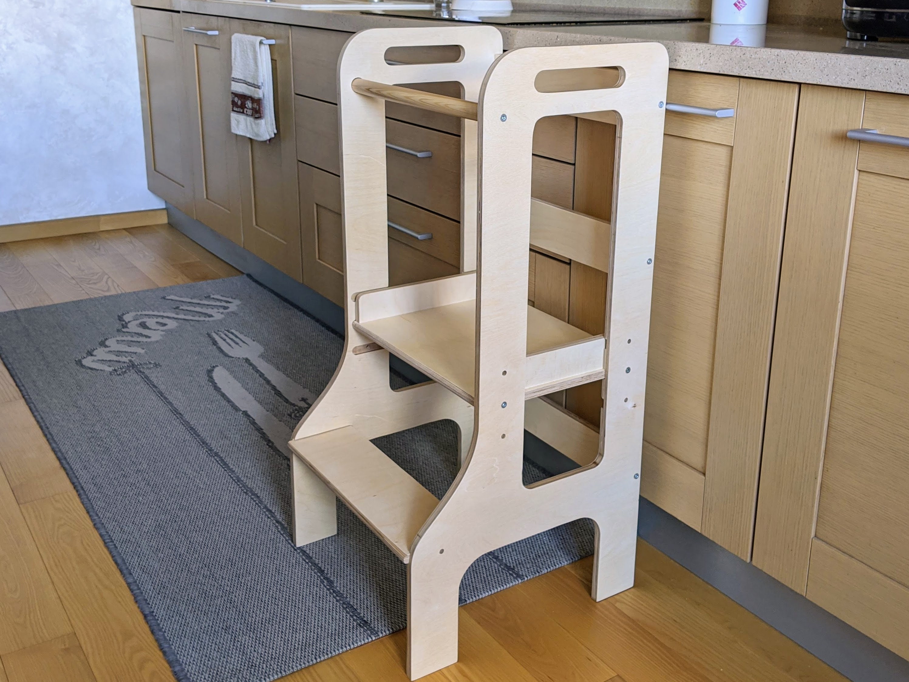 Kitchen helper tower Kitchen step stool for children Kids Etsy