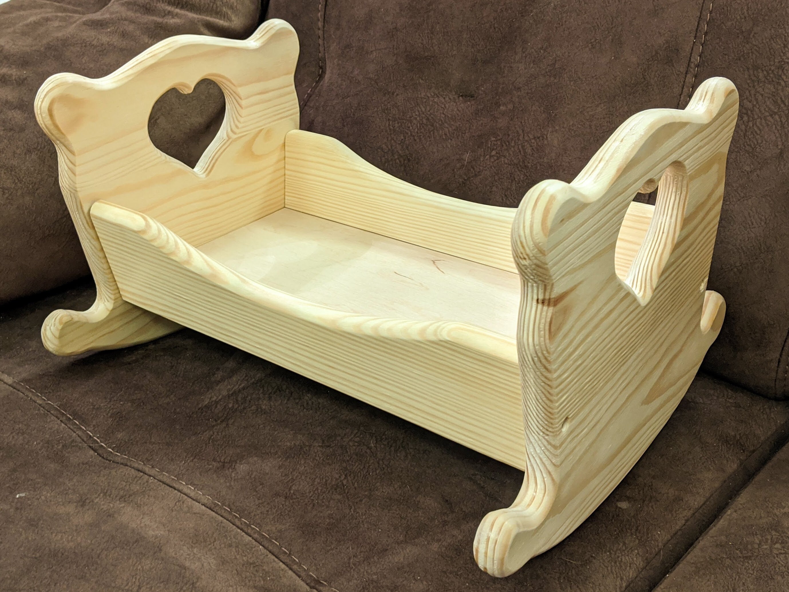 Large rocking cradle for dolls gift for baby girl wooden Etsy