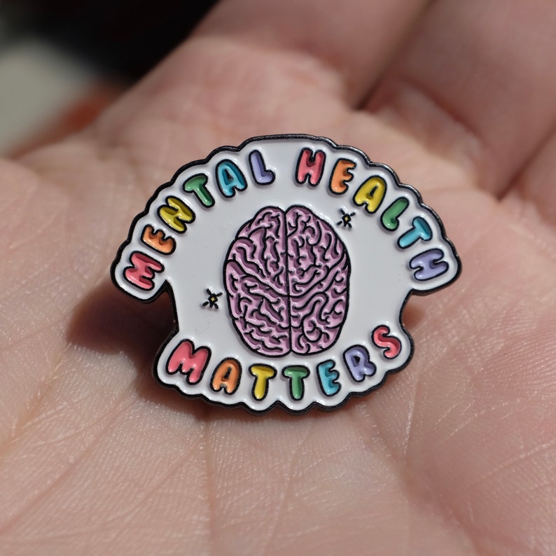 Mental Health Matters Enamel Pin Etsy