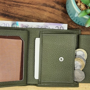 Portefeuille homme, Portefeuille femme, portafoglio in vera pelle fatta a mano vintage, vera pelle, portafoglio da uomo, portafoglio da donna (opzioni verde e arancione)