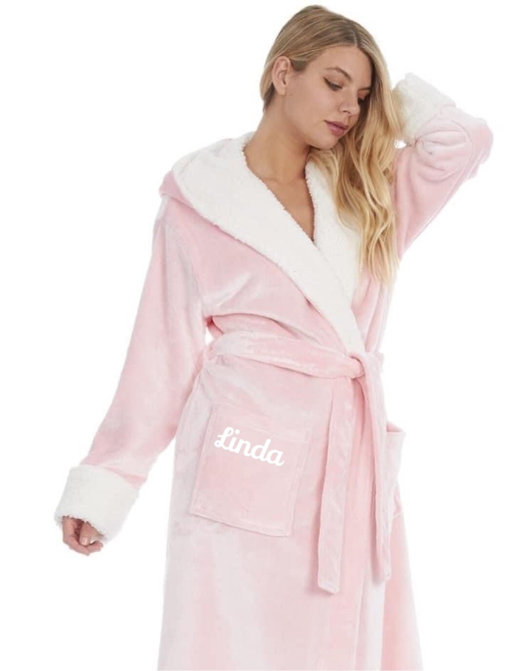 Personalised Robe Soft Fluffy Dressing Gown Fleece House Etsy