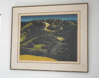 Disney Artist Framed Eyvind Earle Signed Seriograph Print | The artist for Sleeping Beauty | A Stunning Work of Art