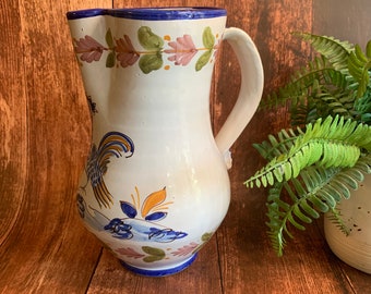 ceramic rooster pitcher