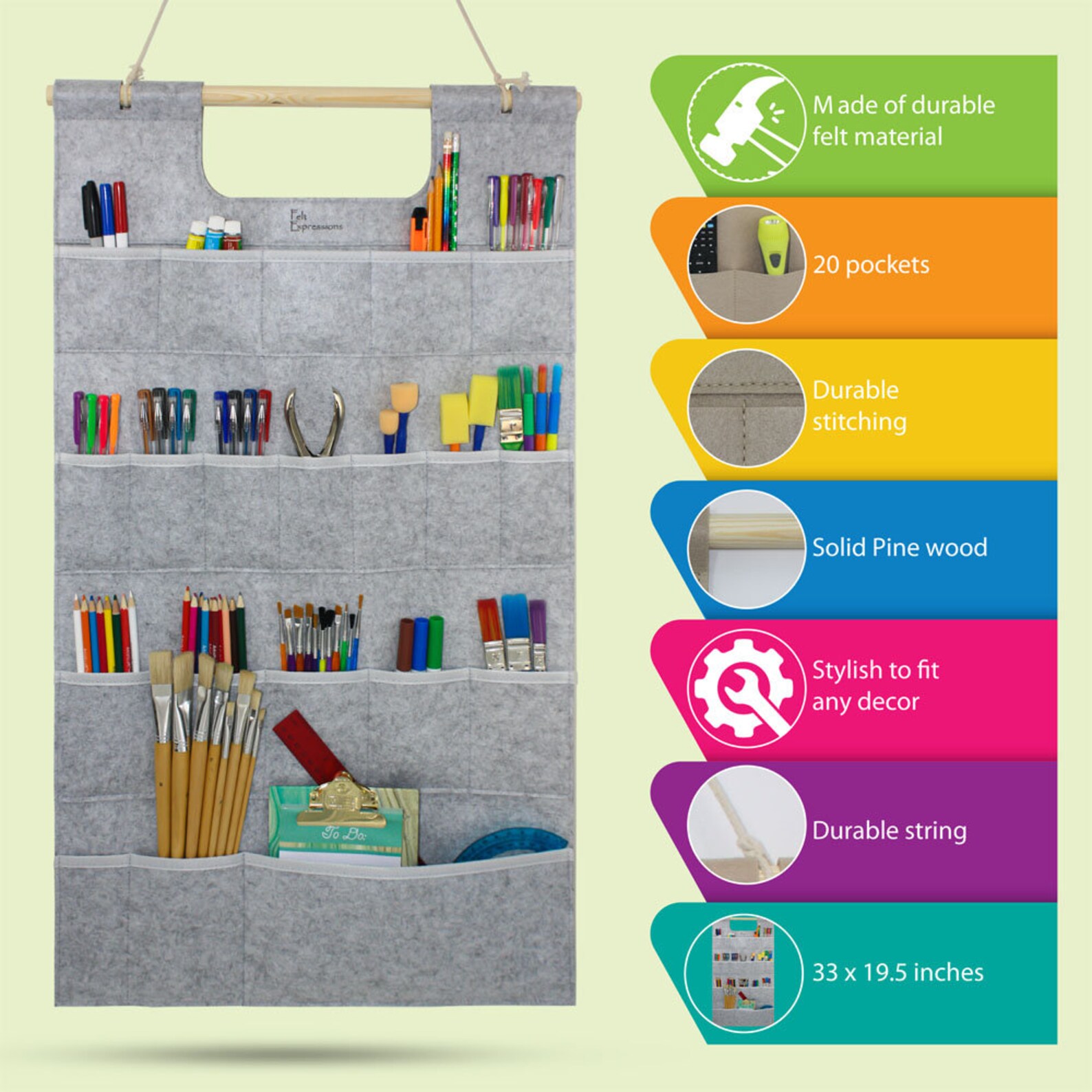 Space Saving Hanging Wall Organizer for Mail Tools Office & Etsy