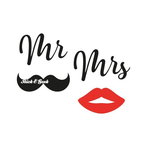 Mr and Mrs SVG JPEG file. Great for circut silhouette and Etsy