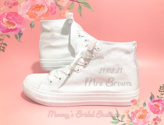 personalised wedding trainers